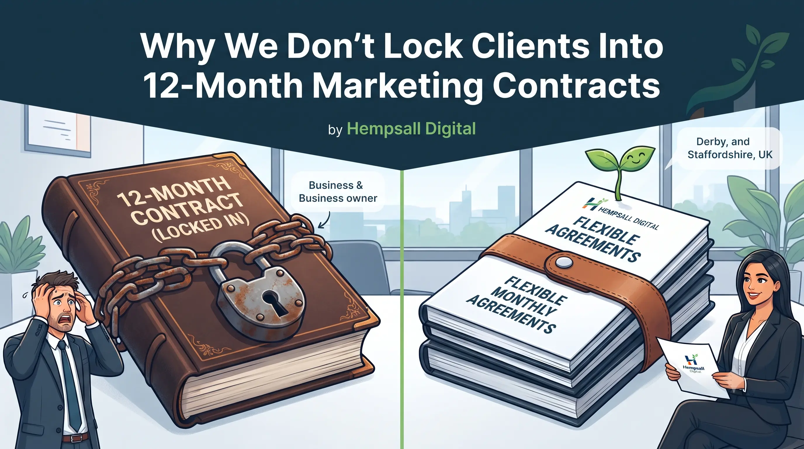 Why We Don't Lock Clients Into 12-Month Marketing Contracts